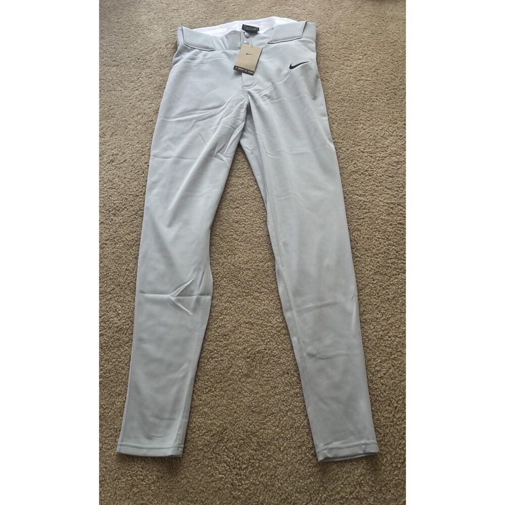 NEW! Nike Men's Stock Vapor Baseball Pant Slim Fit-SM Wolf Gray DX9154-052